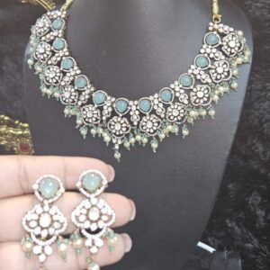 Aqua Bloom Necklace Set