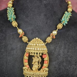 Vanvasi Charm – Coral Green Edition
