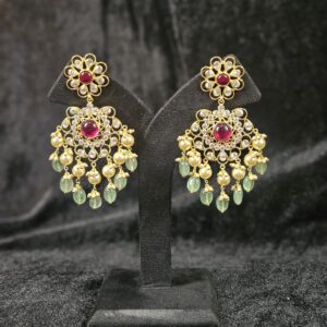 Rangoli Emerald Earrings