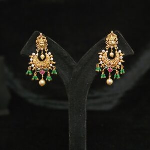 Temple Nakshi Chandbali Earrings
