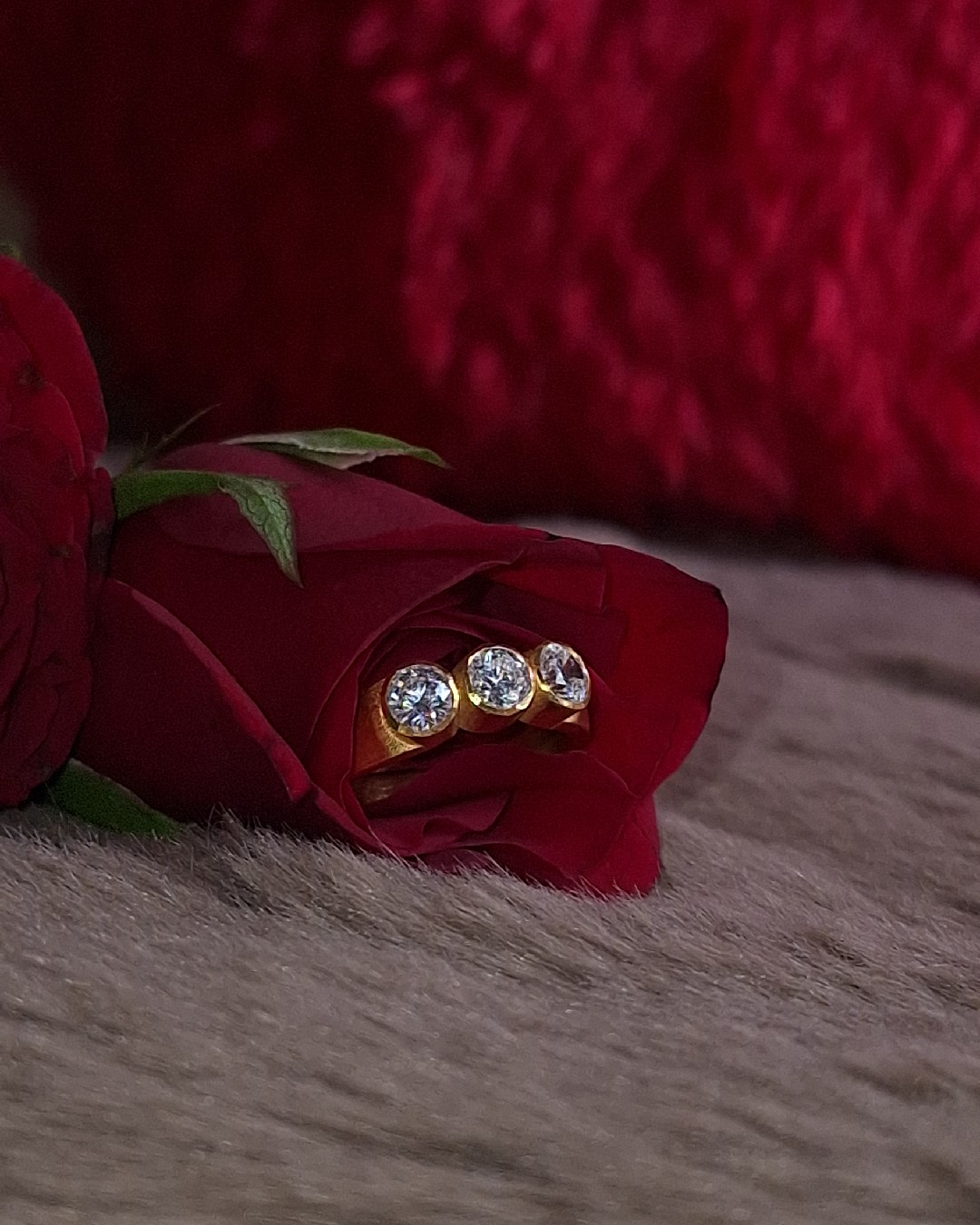 Trinity Spark Gold Ring