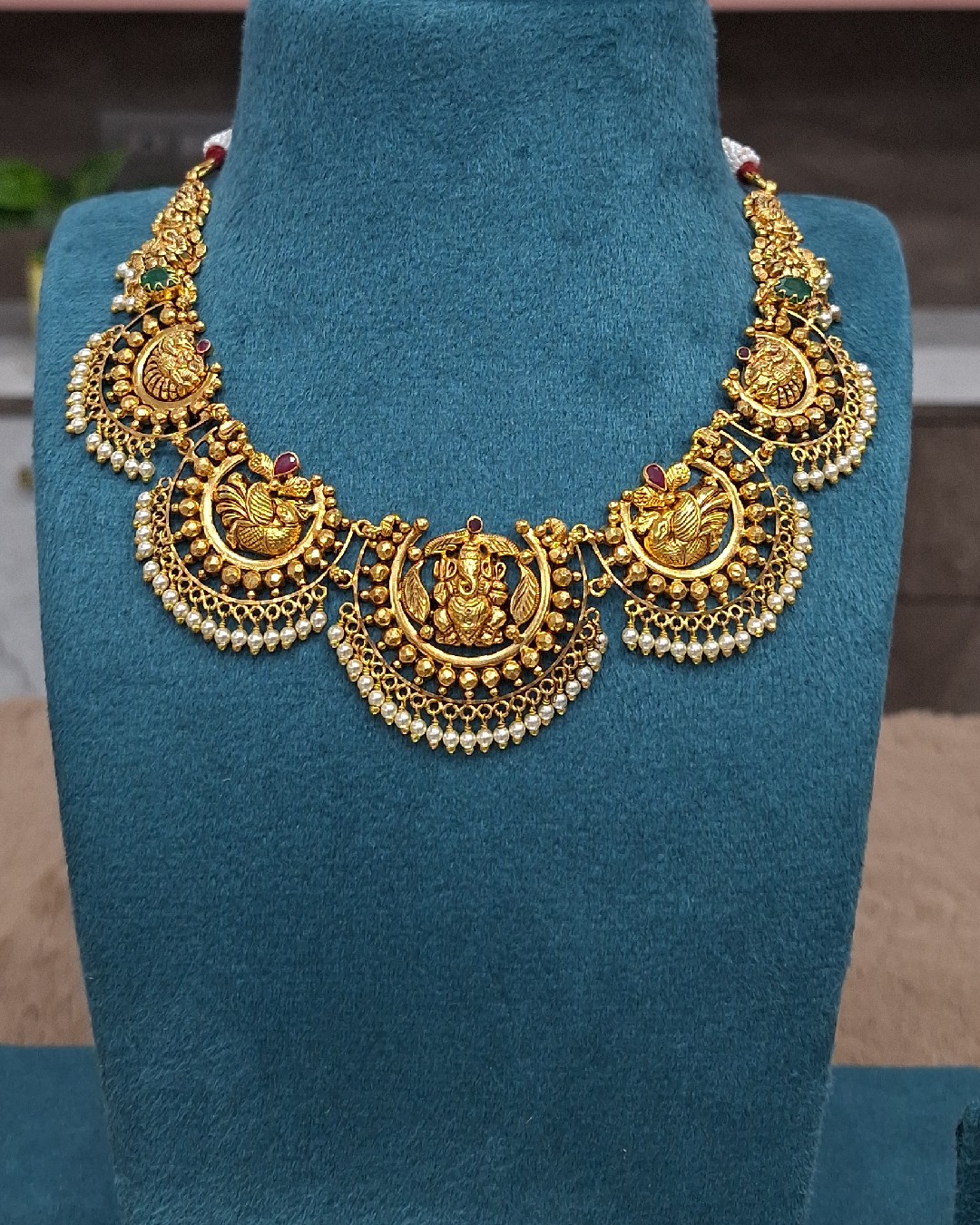 Lakshmi Peacock Heritage Necklace