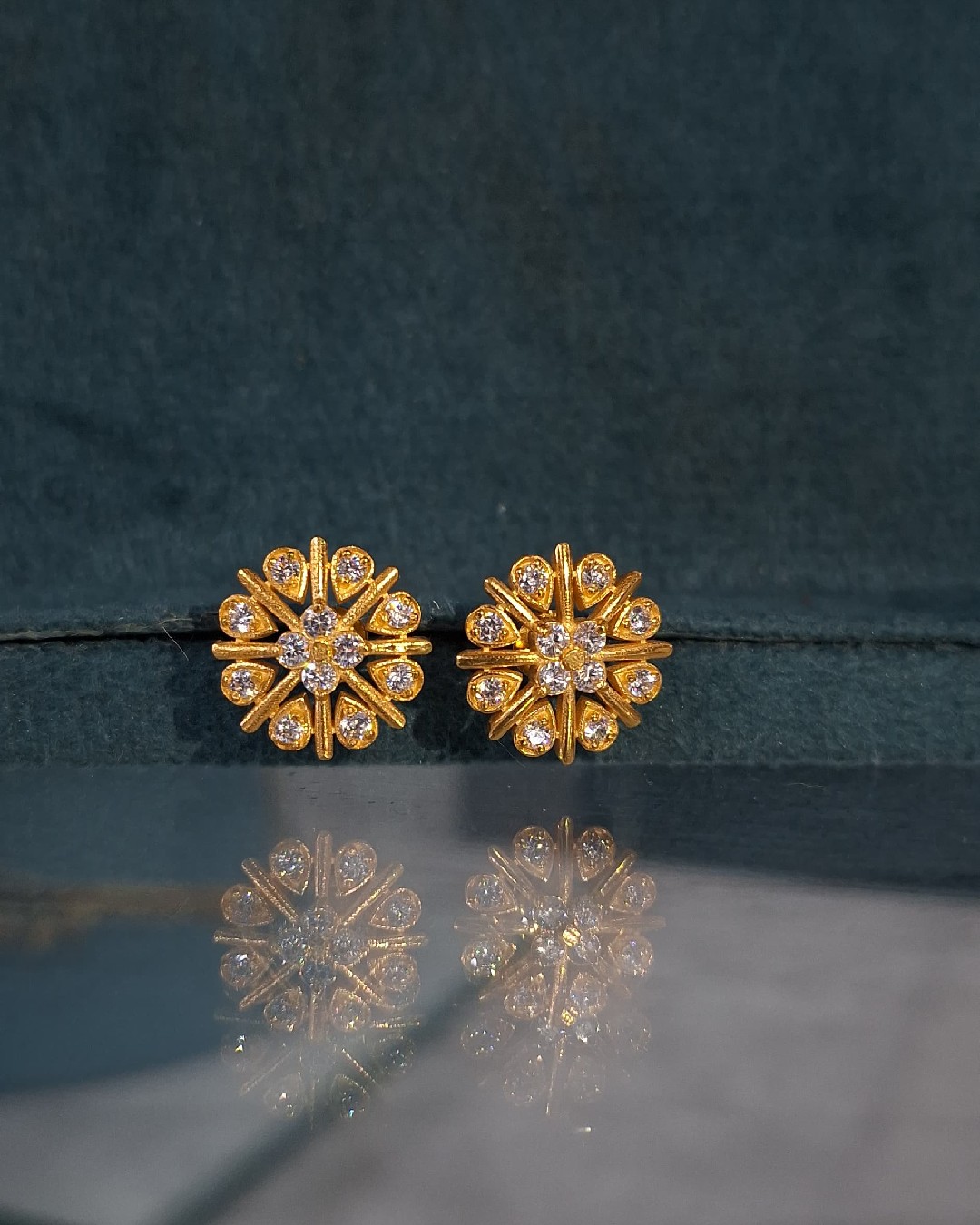 Sunburst Sparkle Stud Earrings