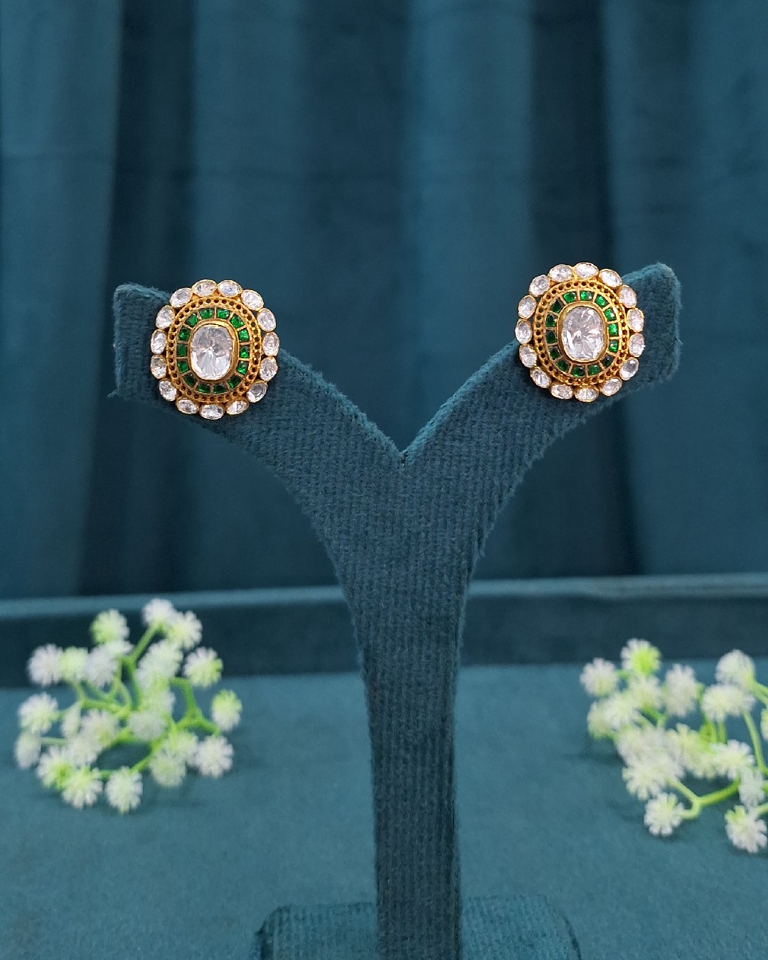 Vintage Oval Moissanite Studs
