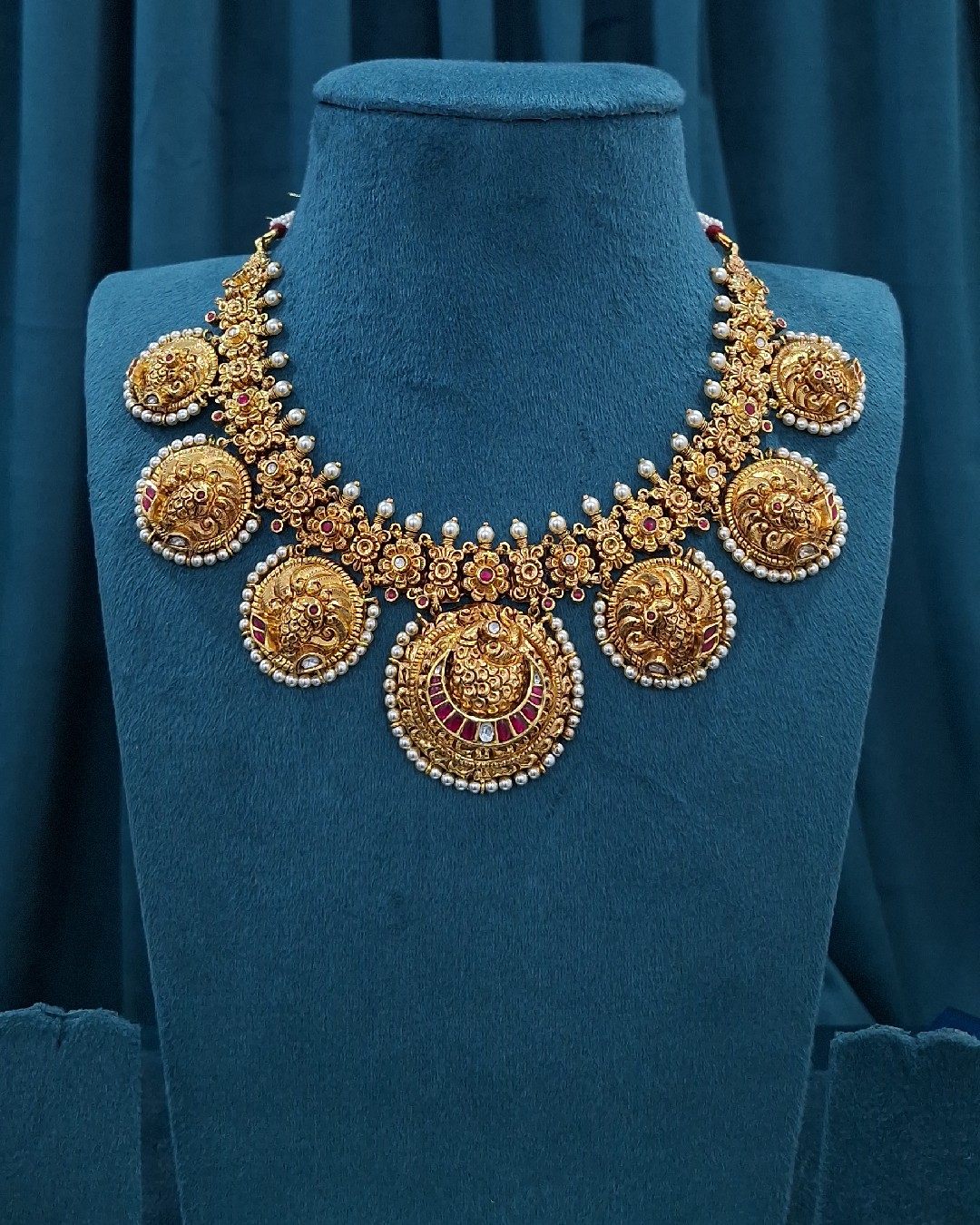 Royal Nakshi Peacock Necklace