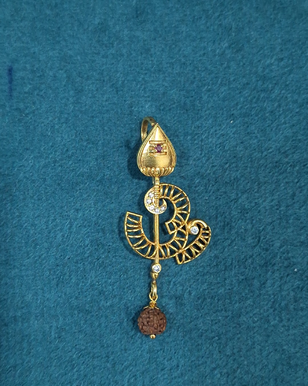 Rudraksha Om Pendant