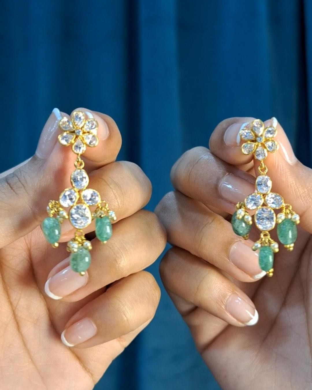 Emerald Blossom Chandeliers