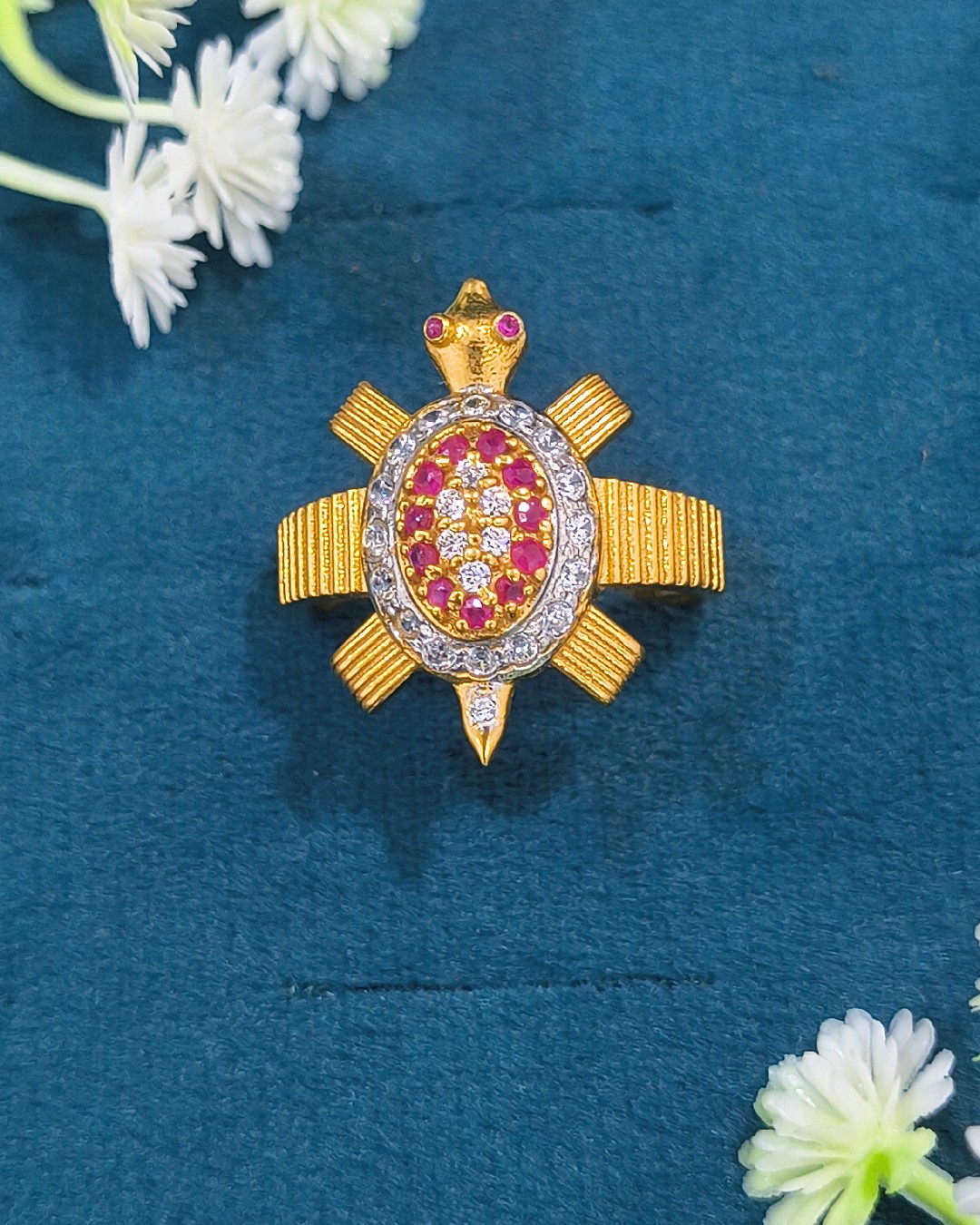 Ruby Turtle Ring