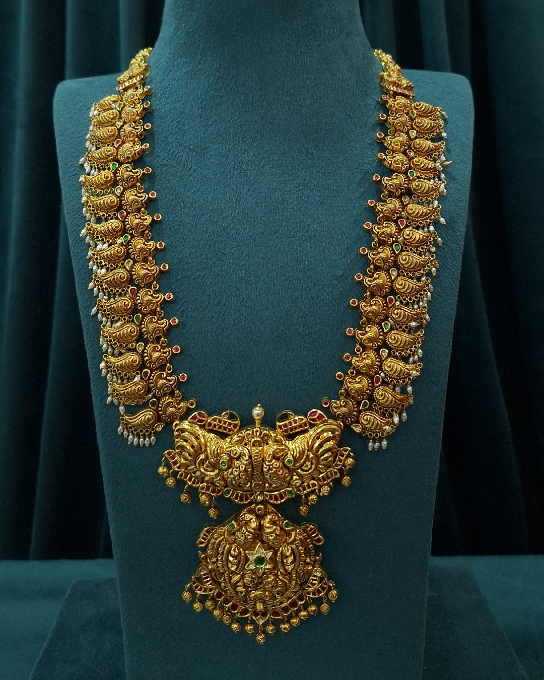 3-in-1 Convertible  Mango Nakshi Peacock Haram