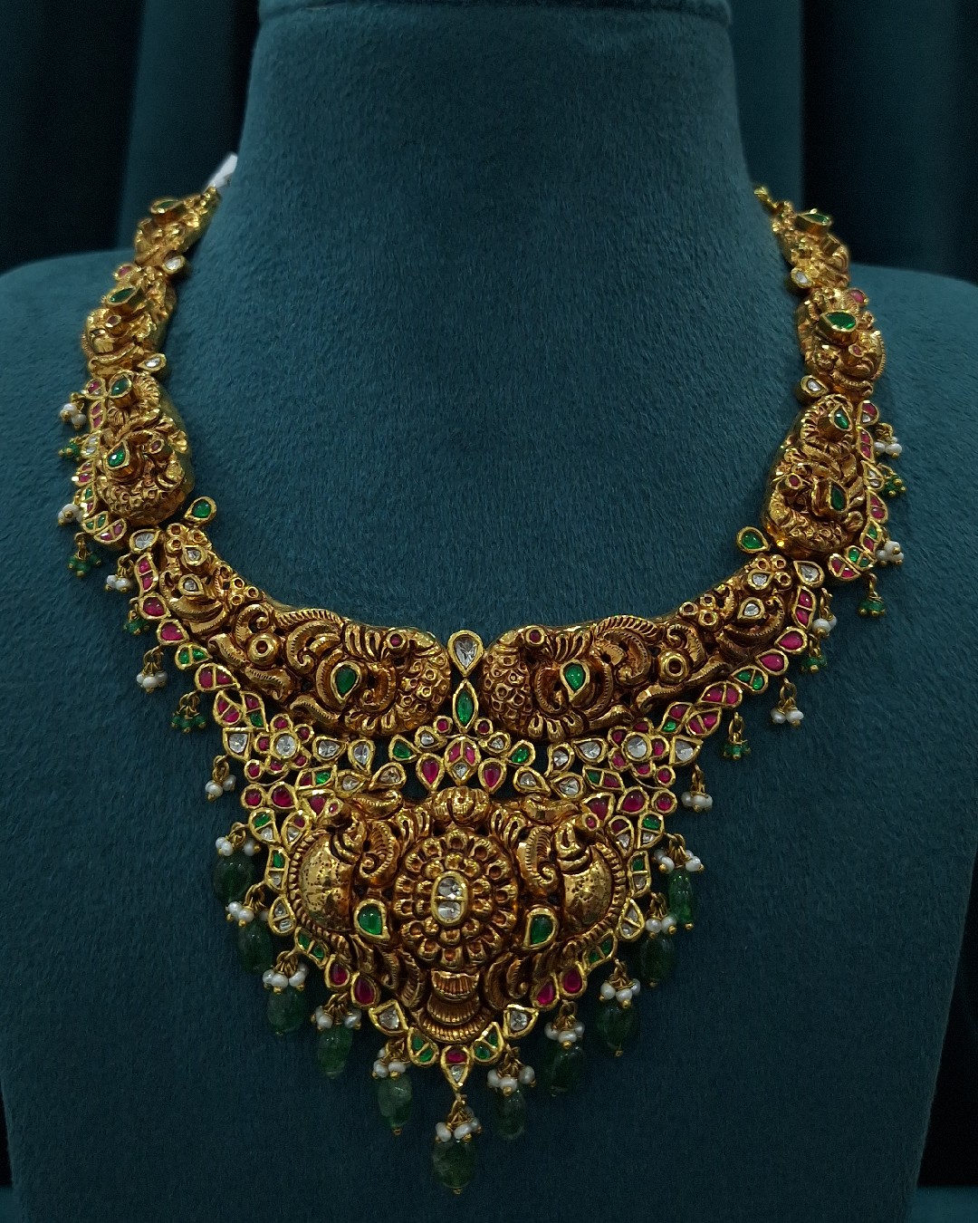 Peacock Nakshi Necklace