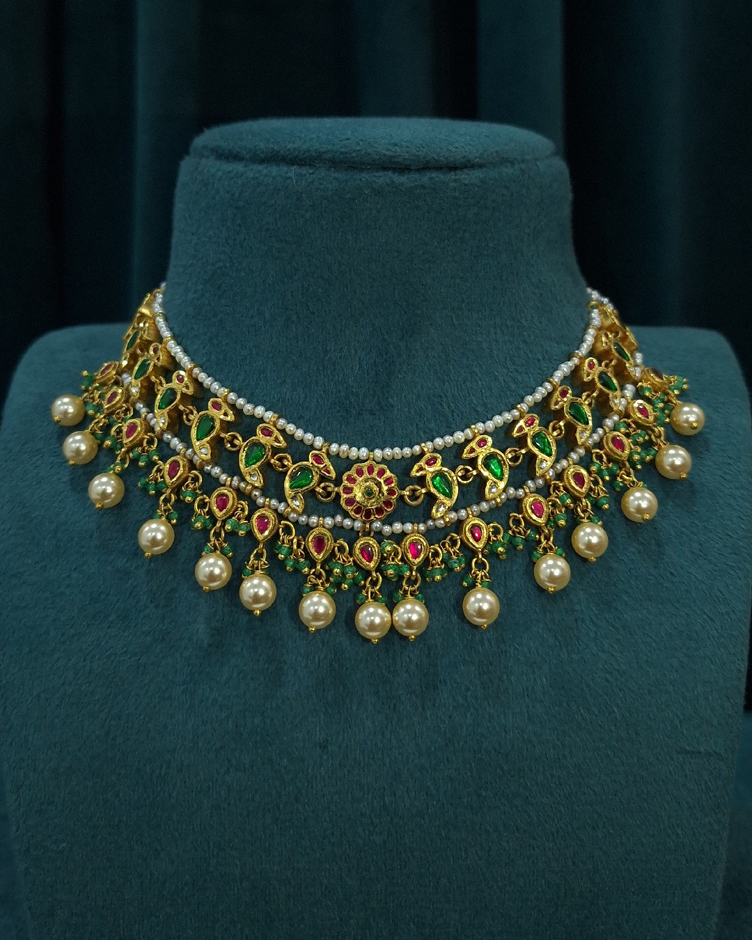Kundan Parrot Choker