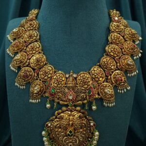 Lakshmi Peacock Nakshi Necklace