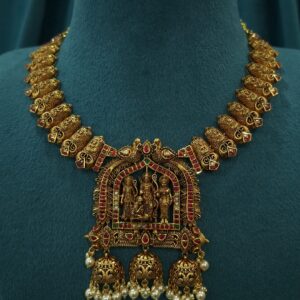 Sri Rama Parivar Nakshi Necklace