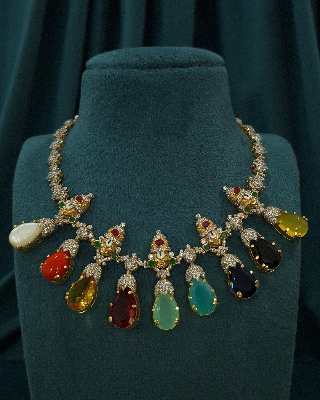 Navratna Balaji Necklace
