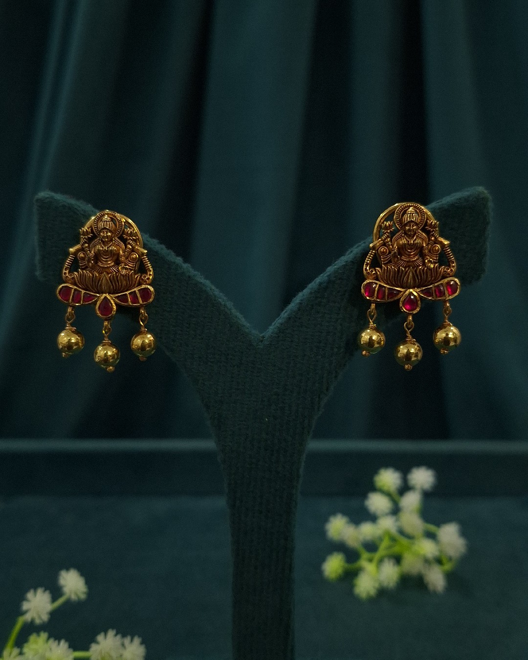 Lakshmi Temple Dangler Earrings