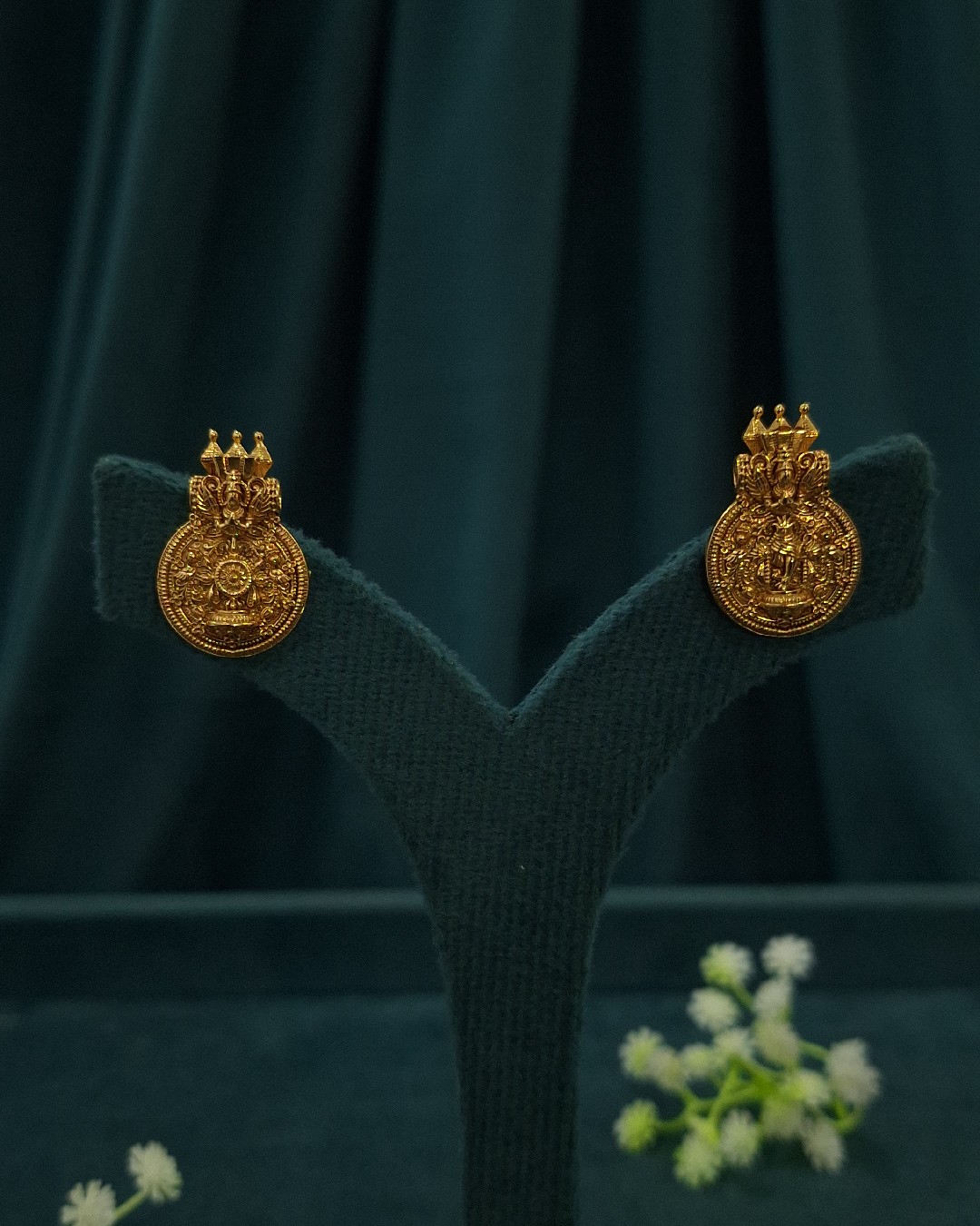 Venugopal Temple Antique Studs