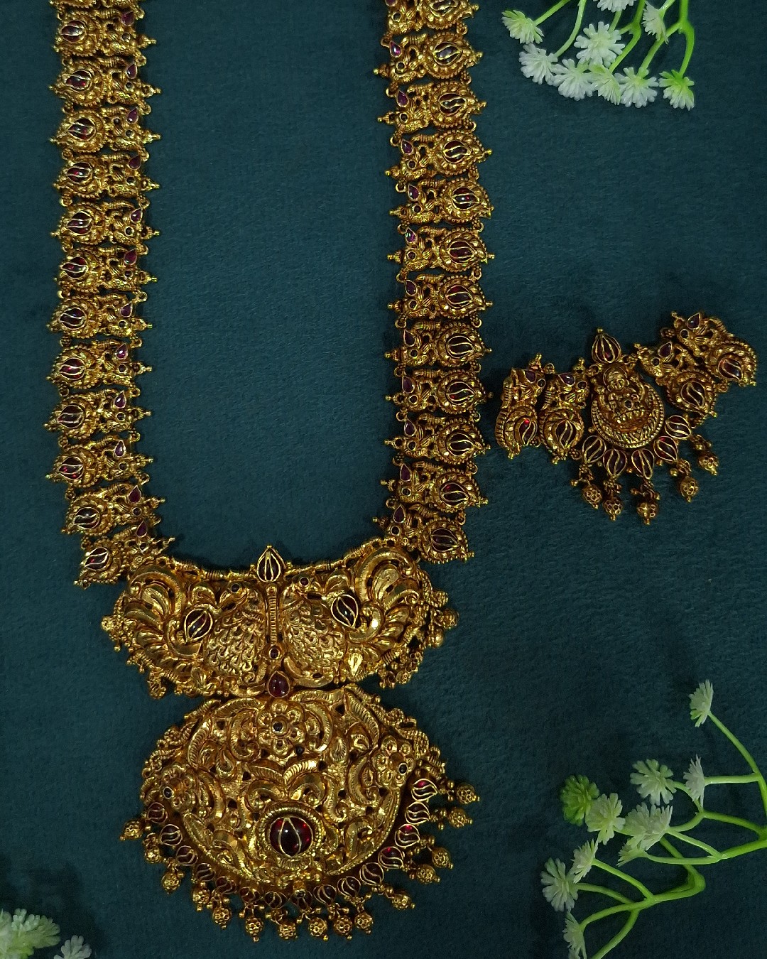 Antique Nakshi Detachable Necklace Set