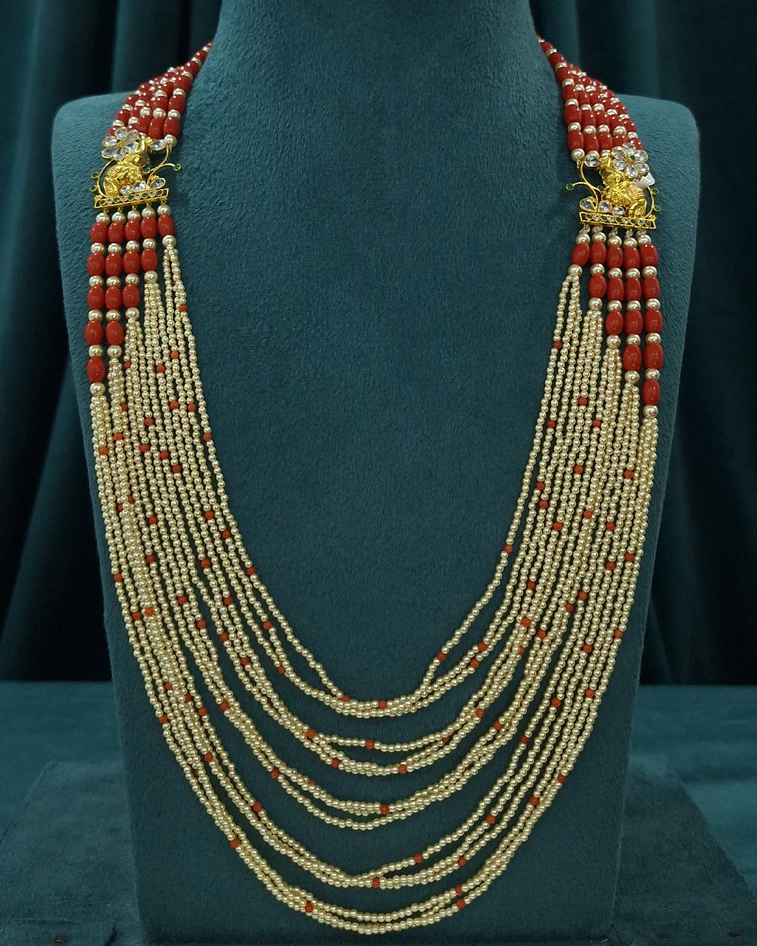 Coral Pearl Mala